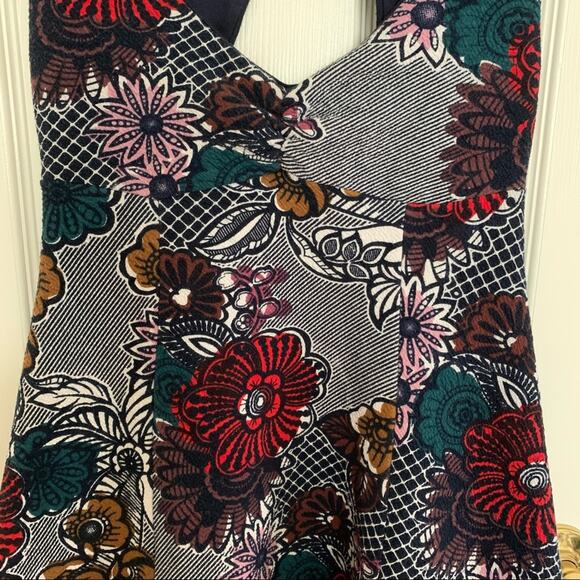 Anthropologie Maeve Multicolor Floral Fit n Flare Dress Small - Picture 3 of 7
